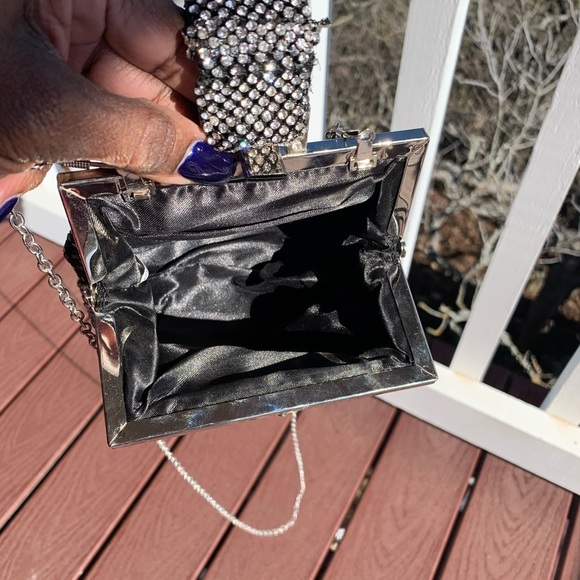 Rhinestone‎ Sequin Mini Bag Wrist Crossbody - Picture 7 of 15